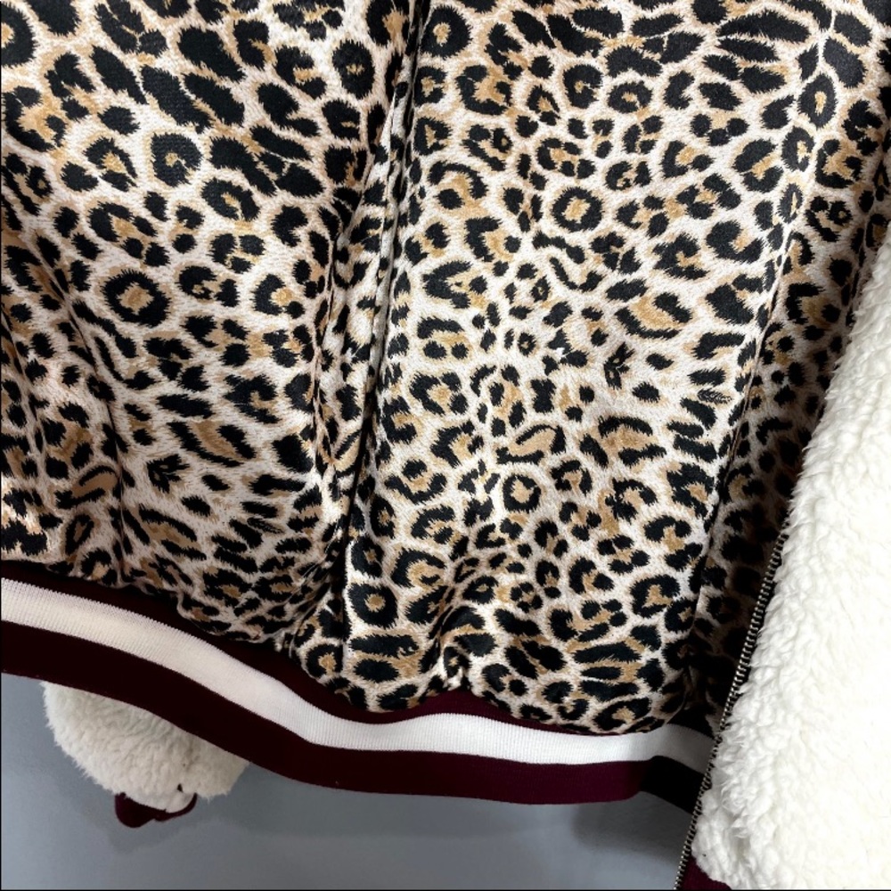 DAYDREAMER Reversible Teddy Bomber Jacket sz S - Picture 9 of 11